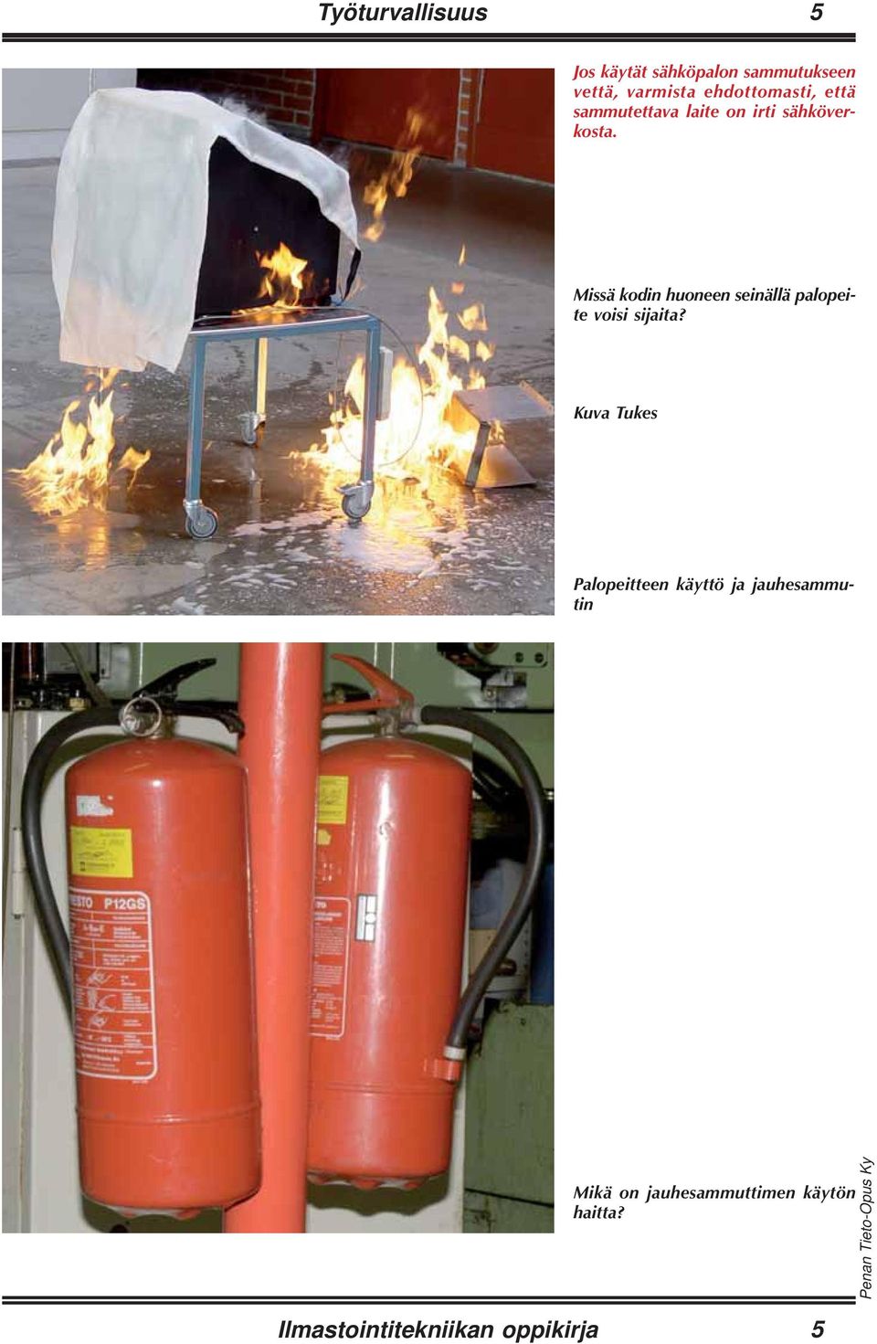 Missä kodin huoneen seinällä palopeite voisi sijaita?