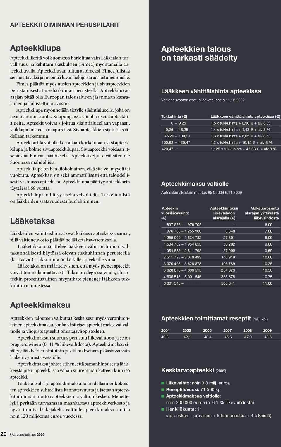 Fimea päättää myös uusien apteekkien ja sivuapteekkien perustamisesta tarveharkinnan perusteella.