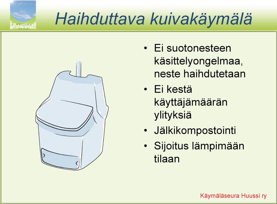 haihdutetaan Ei kestä käyttäjämäärän