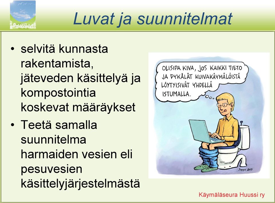 kompostointia koskevat määräykset Teetä samalla