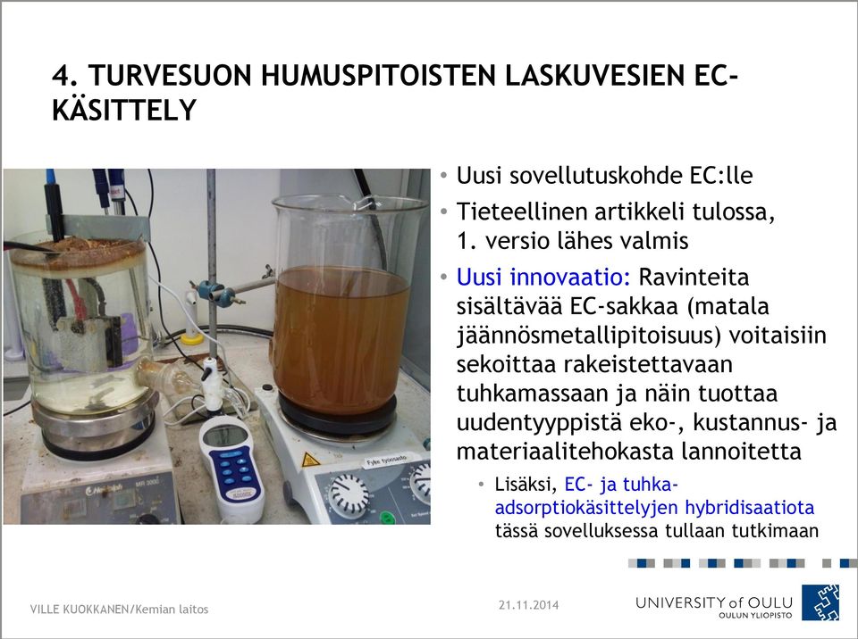 versio lähes valmis Uusi innovaatio: Ravinteita sisältävää EC-sakkaa (matala jäännösmetallipitoisuus)