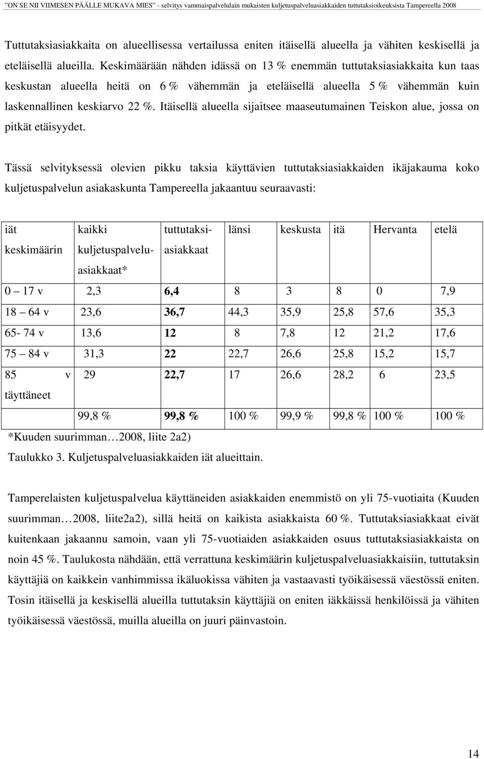 Itäisellä alueella sijaitsee maaseutumainen Teiskon alue, jossa on pitkät etäisyydet.