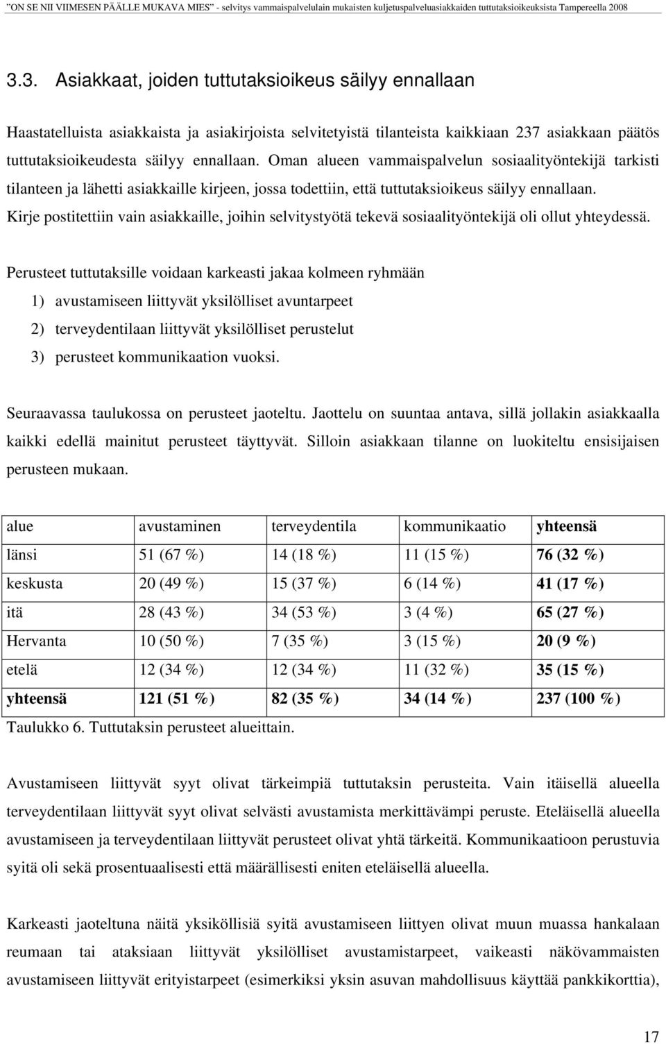 Kirje postitettiin vain asiakkaille, joihin selvitystyötä tekevä sosiaalityöntekijä oli ollut yhteydessä.