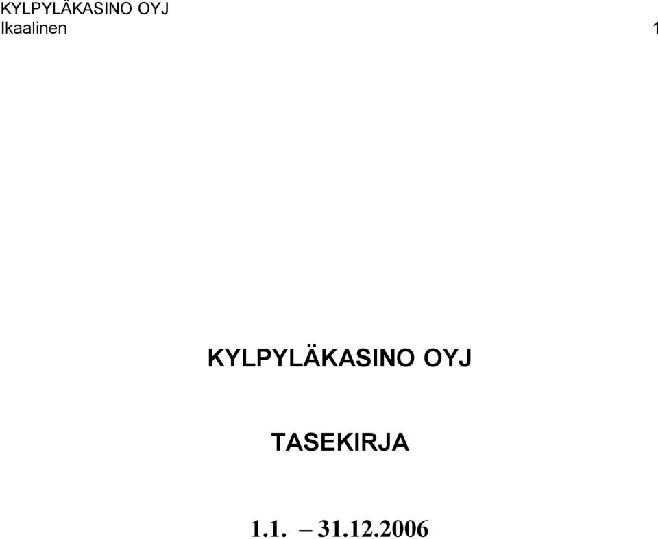 OYJ TASEKIRJA