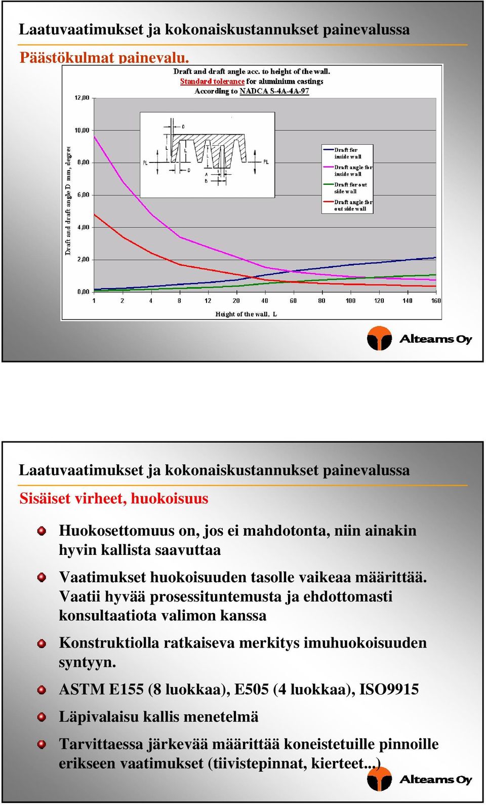 huokoisuuden tasolle vaikeaa määrittää.