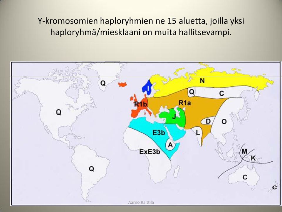 aluetta, joilla yksi