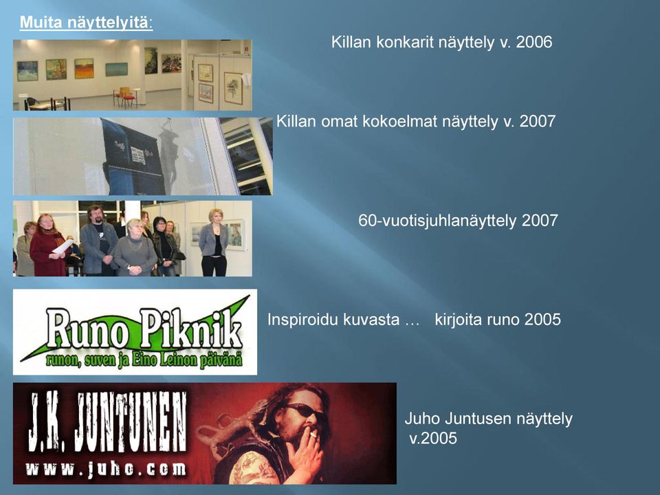 2007 60-vuotisjuhlanäyttely 2007 Inspiroidu