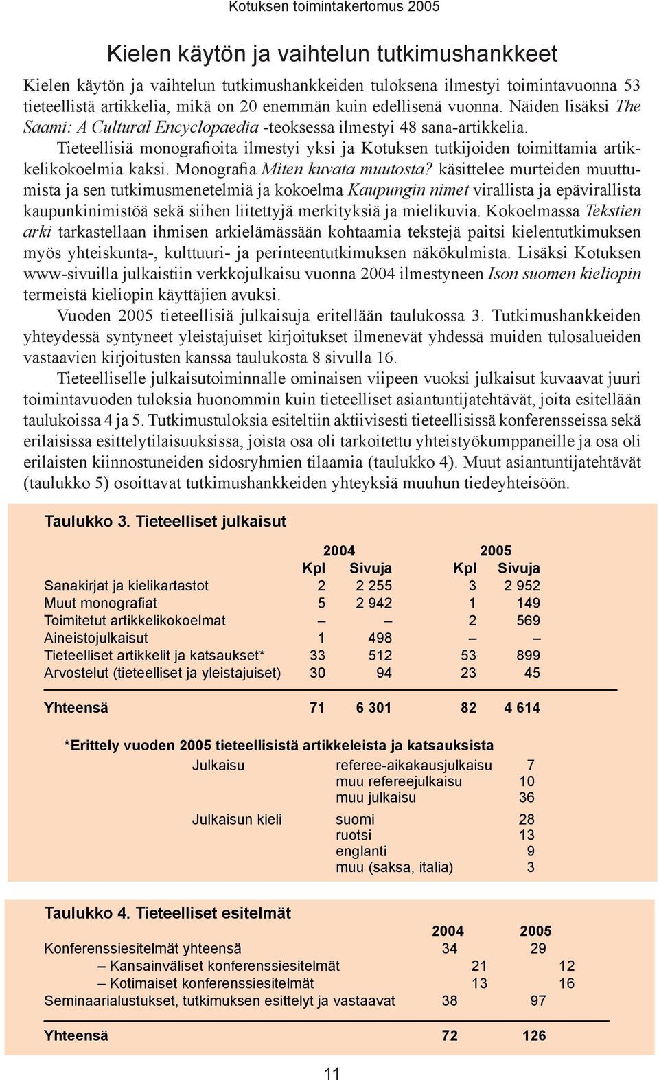 Monografia Miten kuvata muutosta?