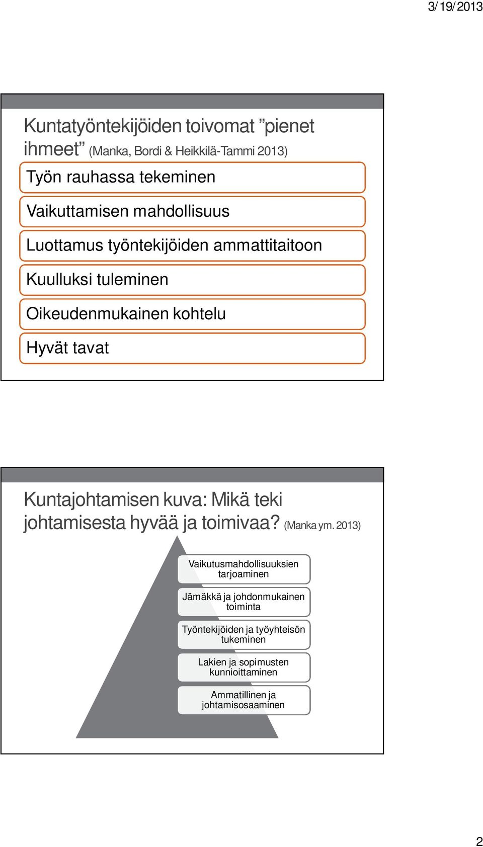 Kuntajohtamisen kuva: Mikä teki johtamisesta hyvää ja toimivaa? (Manka ym.