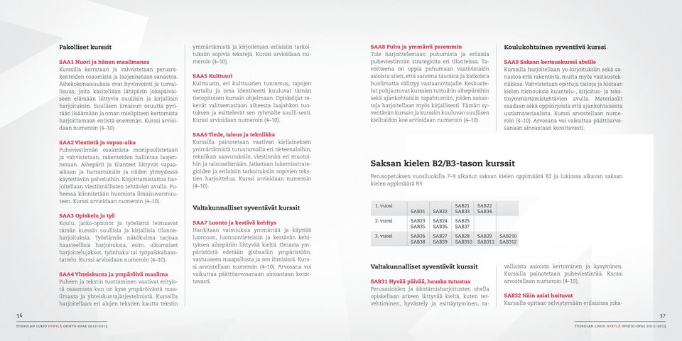 Suullisen ilmaisun osuutta pyritään lisäämään ja oman mielipiteen kertomista harjoittamaan entistä enemmän.