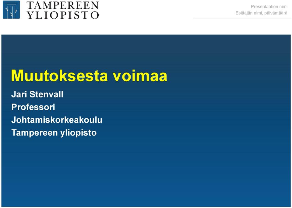 Stenvall Professori