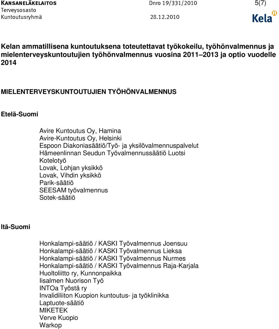 Itä-Suomi Honkalampi-säätiö / KASKI Työvalmennus Joensuu Honkalampi-säätiö / KASKI Työvalmennus Lieksa Honkalampi-säätiö / KASKI Työvalmennus Nurmes Honkalampi-säätiö / KASKI