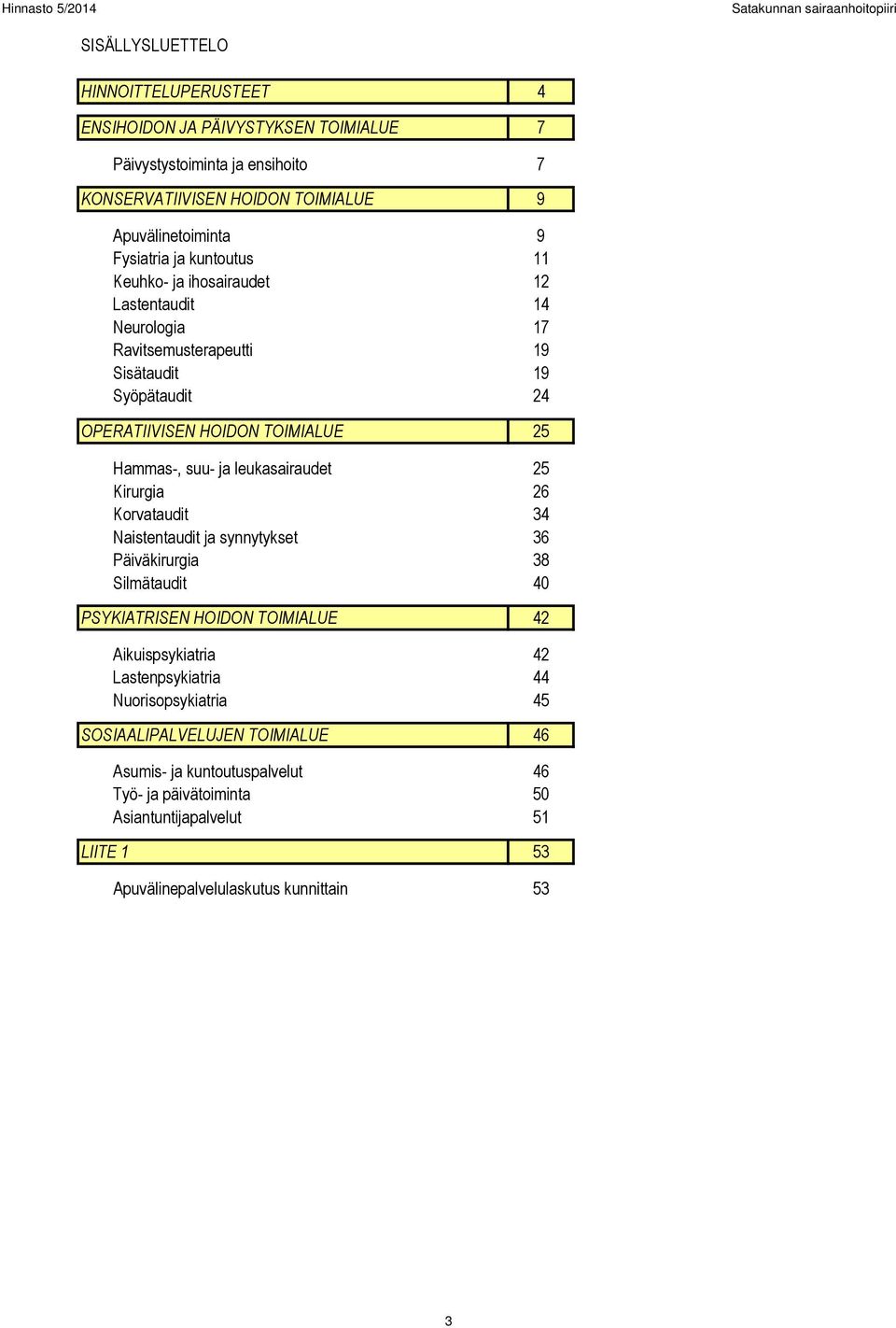 25 Hammas-, suu- ja leukasairaudet 25 Kirurgia 26 Korvataudit 34 Naistentaudit ja synnytykset 36 Päiväkirurgia 38 Silmätaudit 40 PSYKIATRISEN HOIDON TOIMIALUE 42 Aikuispsykiatria 42