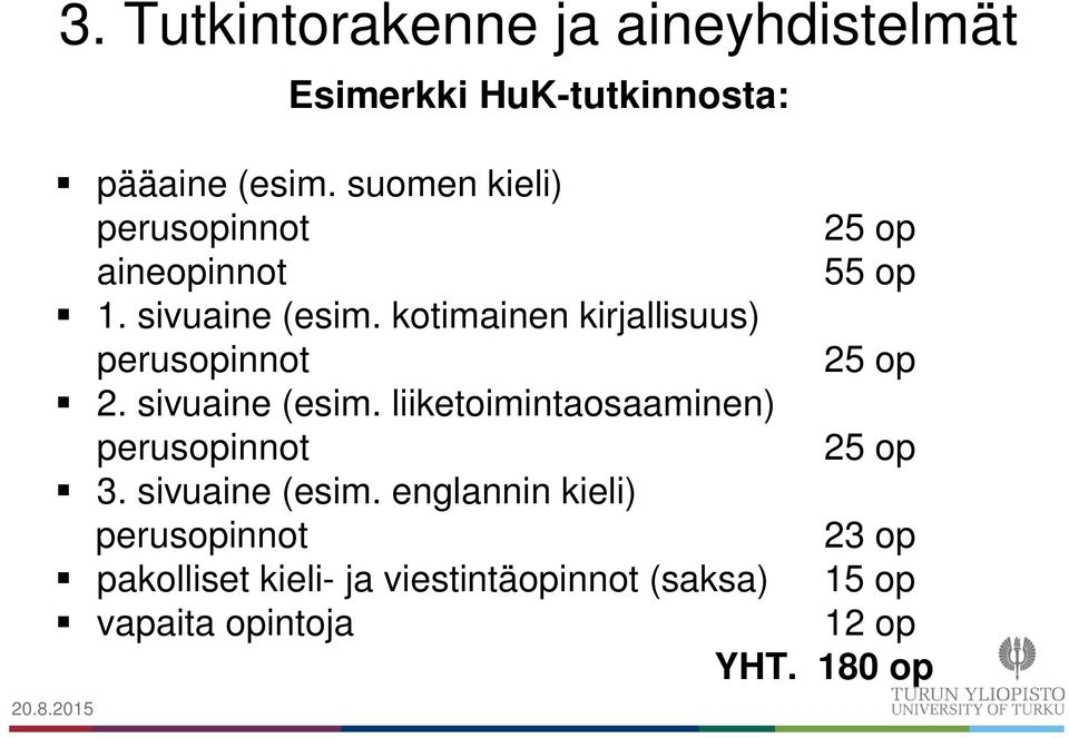 kotimainen kirjallisuus) perusopinnot 25 op 2. sivuaine (esim.