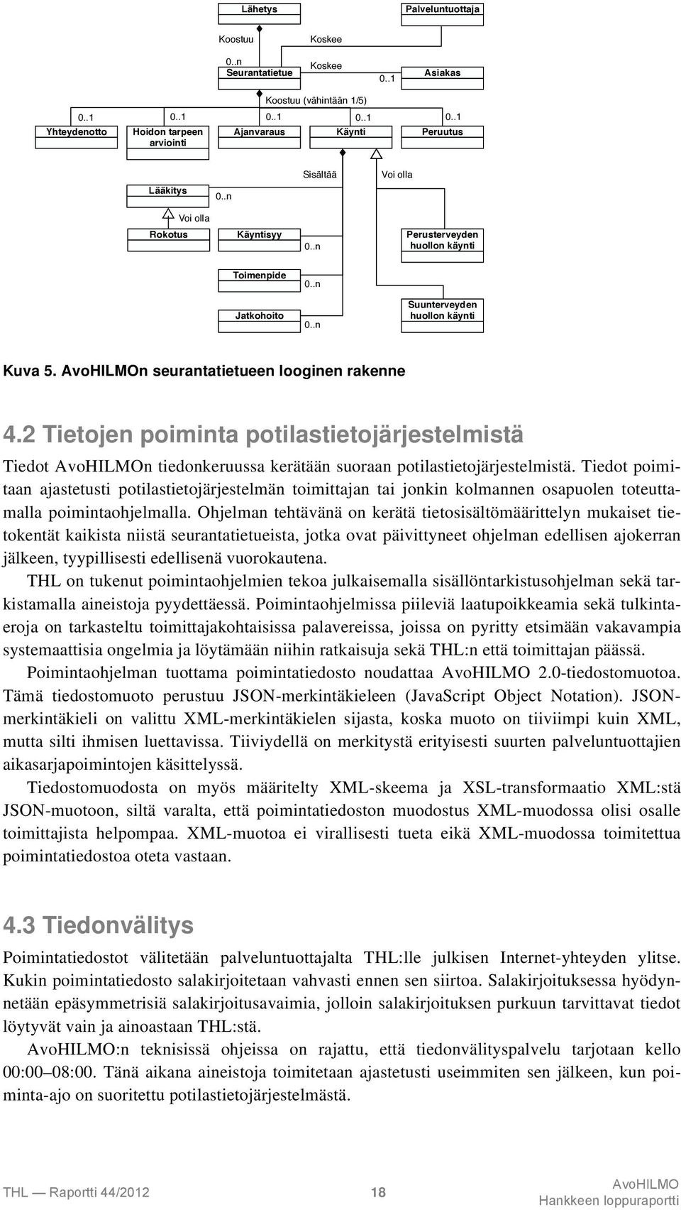 Ohjelman tehtävänä on kerätä tietosisältömäärittelyn mukaiset tietokentät kaikista niistä seurantatietueista, jotka ovat päivittyneet ohjelman edellisen ajokerran jälkeen, tyypillisesti edellisenä