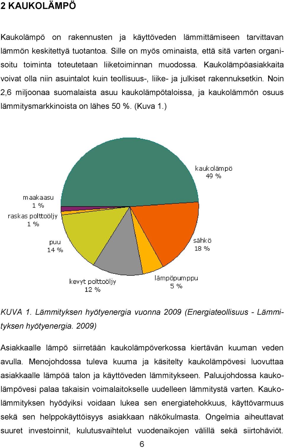 Kaukolämpöasiakkaita voivat olla niin asuintalot kuin teollisuus-, liike- ja julkiset rakennuksetkin.