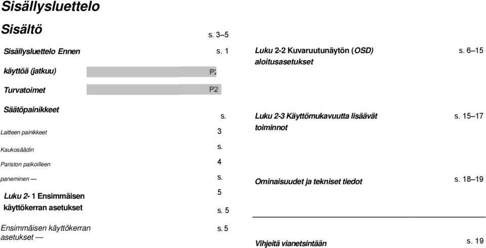 Luku 2-3 Käyttömukavuutta lisäävät s.