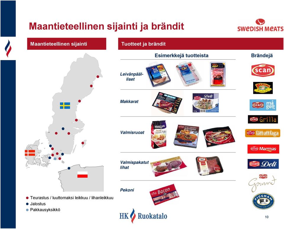 Leivänpäälliset Makkarat Valmisruoat Valmispakatut lihat