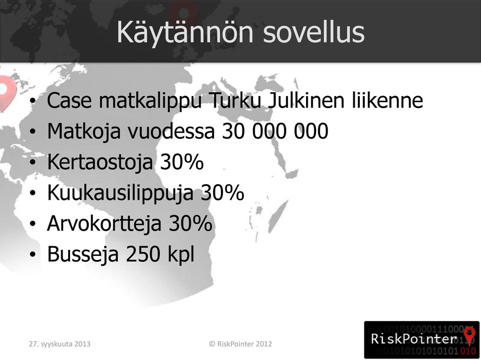 Kertaostoja 30% Kuukausilippuja 30%