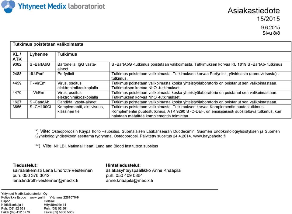 4459 F -VirEm Virus, osoitus elektronimikroskopialla Tutkimus poistetaan valikoimasta koska yhteistyölaboratorio on poistanut sen valikoimastaan. Tutkimuksen korvaa NhO -tutkimukset.