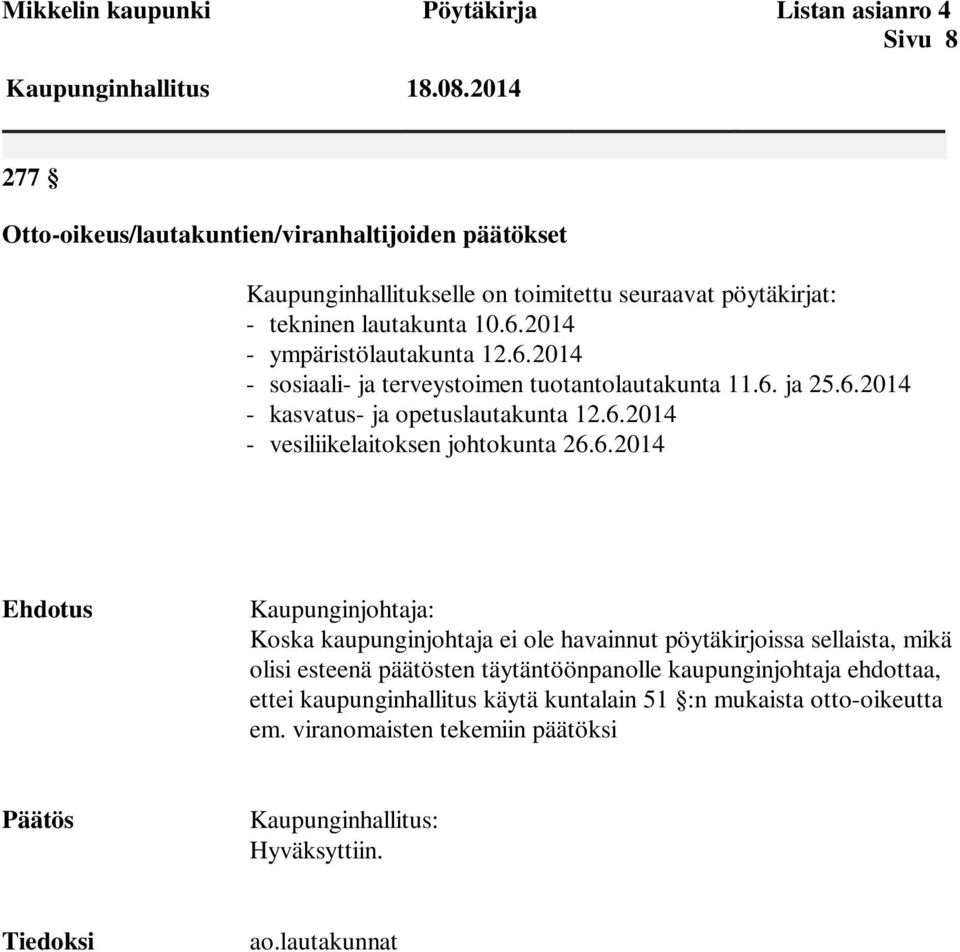 2014 - ympäristölautakunta 12.6.