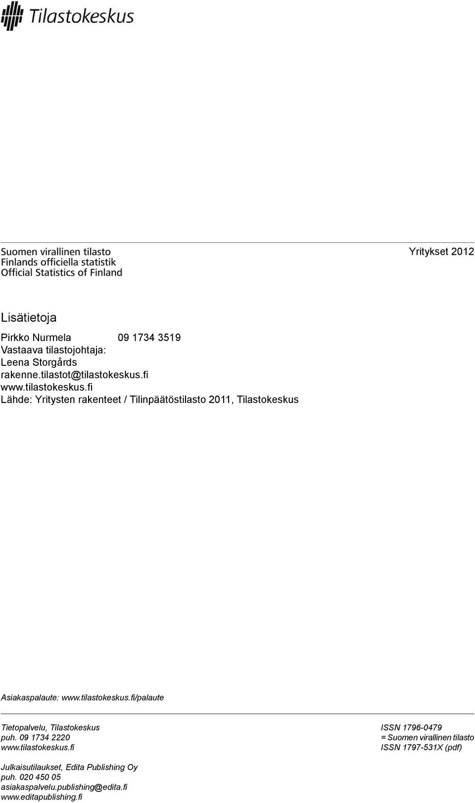 09 1734 2220 www.tilastokeskus.