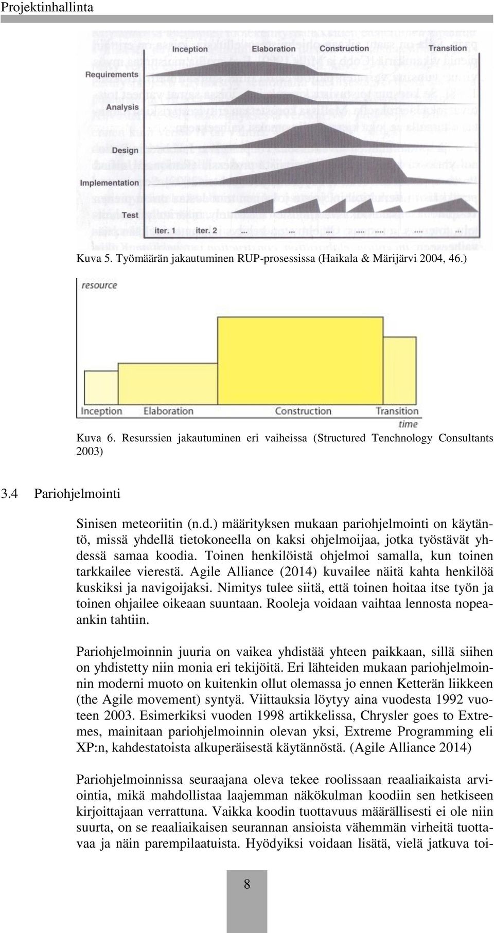 Toinen henkilöistä ohjelmoi samalla, kun toinen tarkkailee vierestä. Agile Alliance (2014) kuvailee näitä kahta henkilöä kuskiksi ja navigoijaksi.