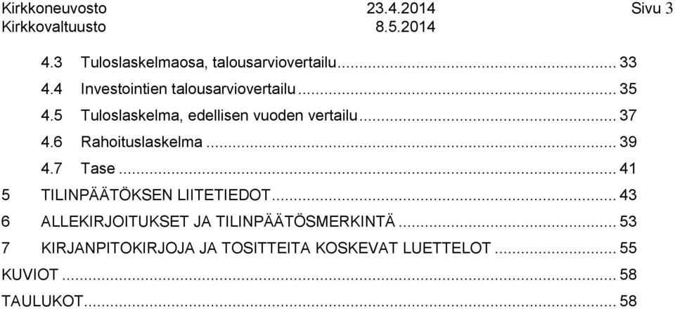 .. 4 5 TILINPÄÄTÖKSEN LIITETIEDOT... 4 6 ALLEKIRJOITUKSET JA TILINPÄÄTÖSMERKINTÄ.