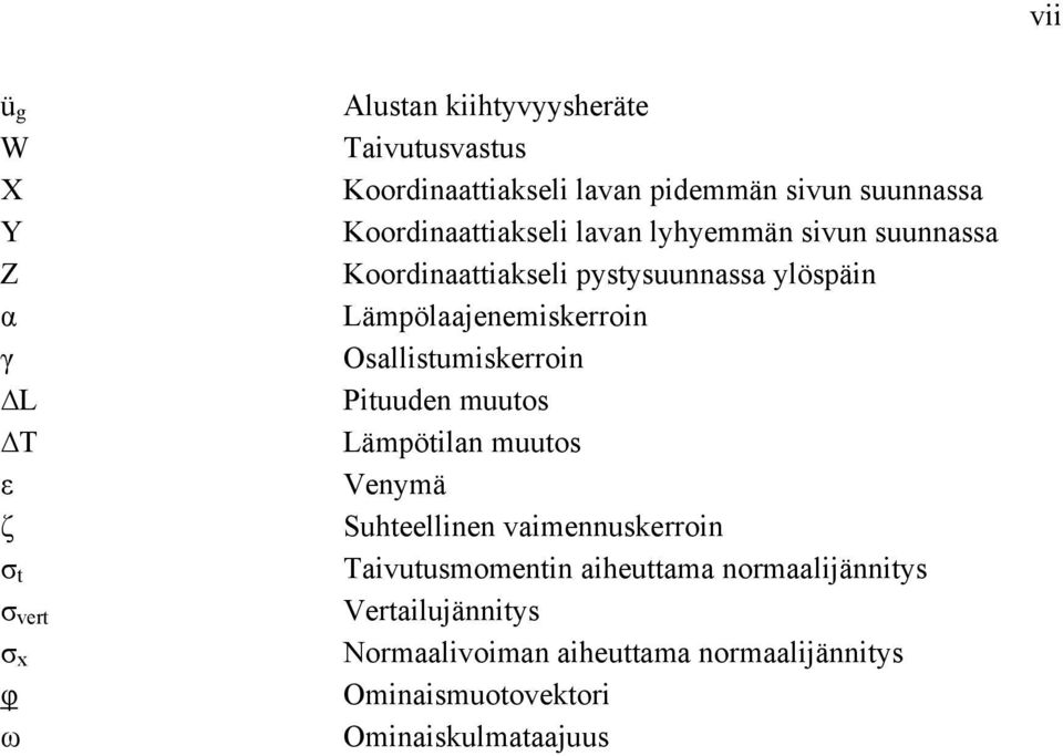 Lämpölaajenemiskerroin Osallistumiskerroin Pituuden muutos Lämpötilan muutos Venymä Suhteellinen vaimennuskerroin