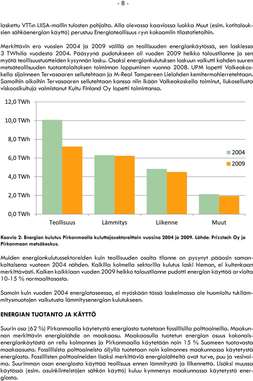 Pääsyynä pudotukseen oli vuoden 2009 heikko taloustilanne ja sen myötä teollisuustuotteiden kysynnän lasku.