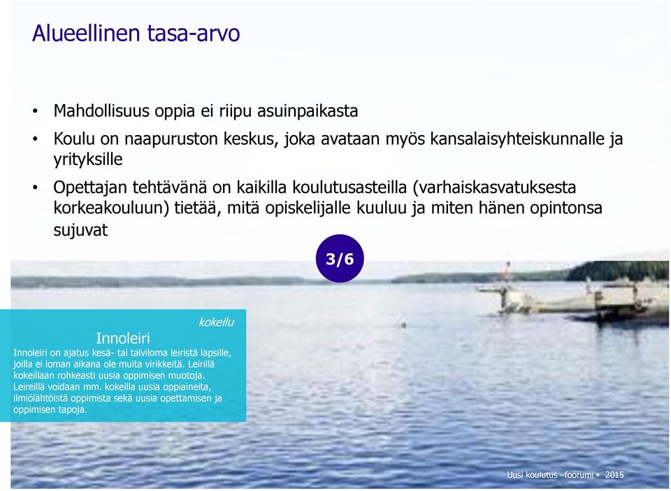 kokeilu Innoleiri Innoleiri on ajatus kesä- tai talviloma leiristä lapsille, joilla ei loman aikana ole muita virikkeitä.