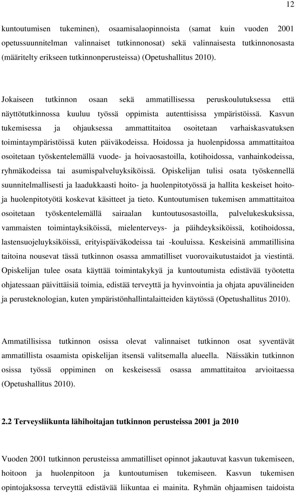 Kasvun tukemisessa ja ohjauksessa ammattitaitoa osoitetaan varhaiskasvatuksen toimintaympäristöissä kuten päiväkodeissa.