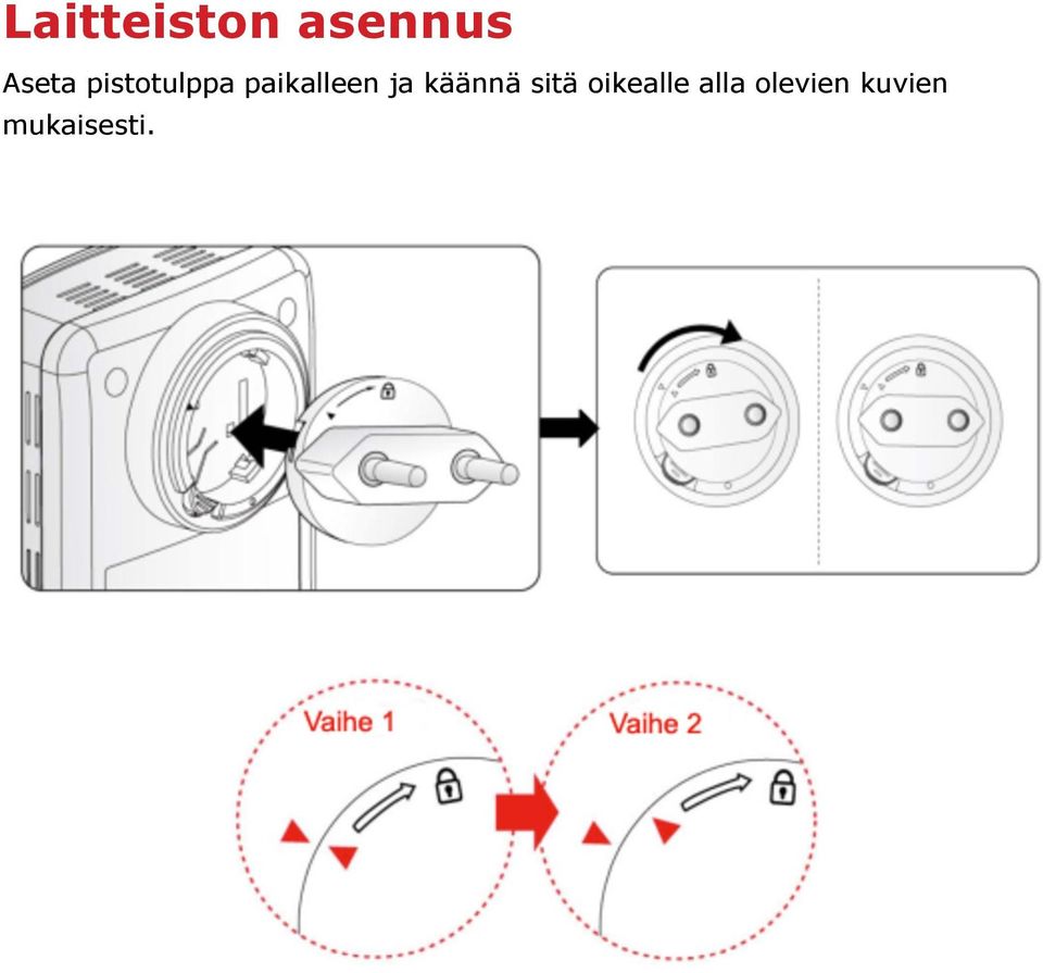 käännä sitä oikealle alla