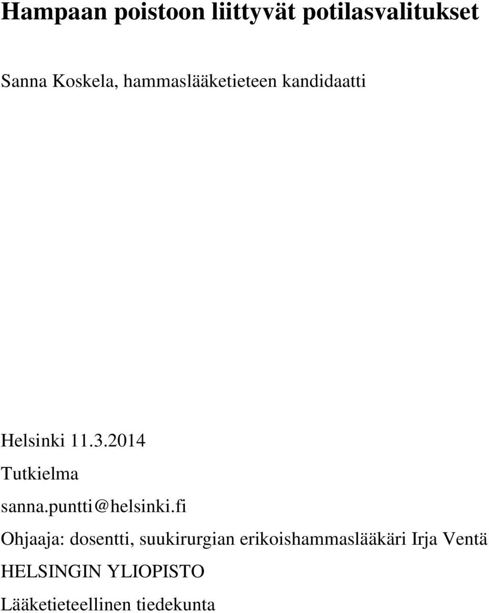 2014 Tutkielma sanna.puntti@helsinki.