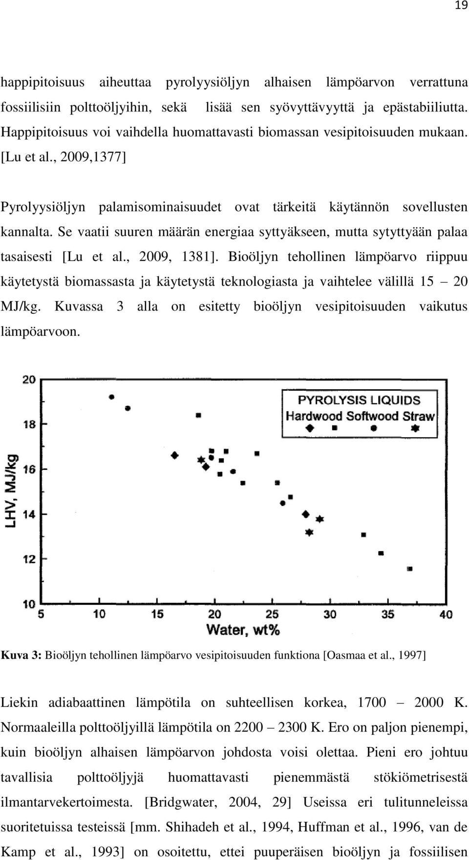 Se vaatii suuren määrän energiaa syttyäkseen, mutta sytyttyään palaa tasaisesti [Lu et al., 2009, 1381].