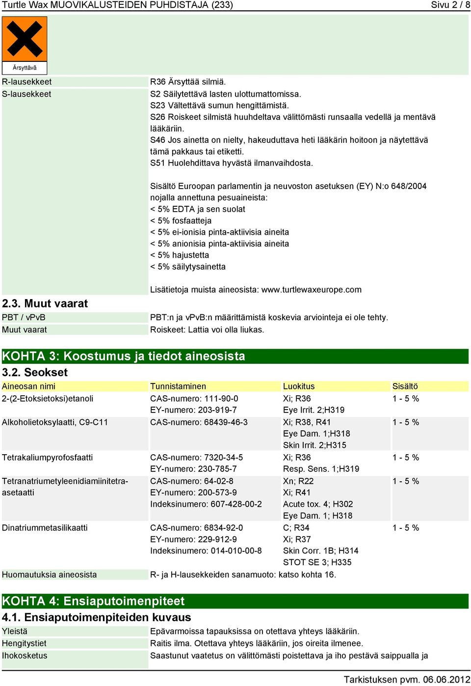 S51 Huolehdittava hyvästä ilmanvaihdosta.