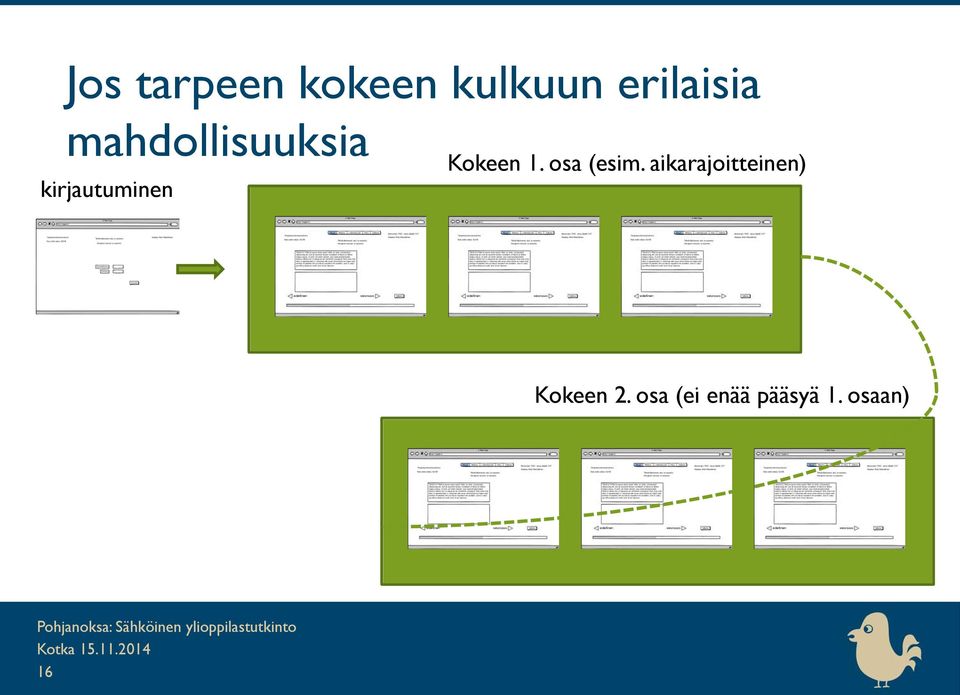 1. osa (esim.