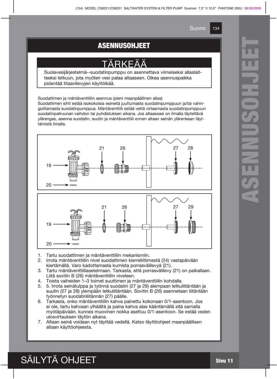 Oikea asennuspaikka pidentää titaanilevyjen käyttöikää.