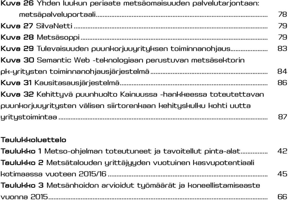 .. 84 Kuva 31 Kausitasausjärjestelmä... 86 Kuva 32 Kehittyvä puunhuolto Kainuussa -hankkeessa toteutettavan puunkorjuuyritysten välisen siirtorenkaan kehityskulku kohti uutta yritystoimintaa.