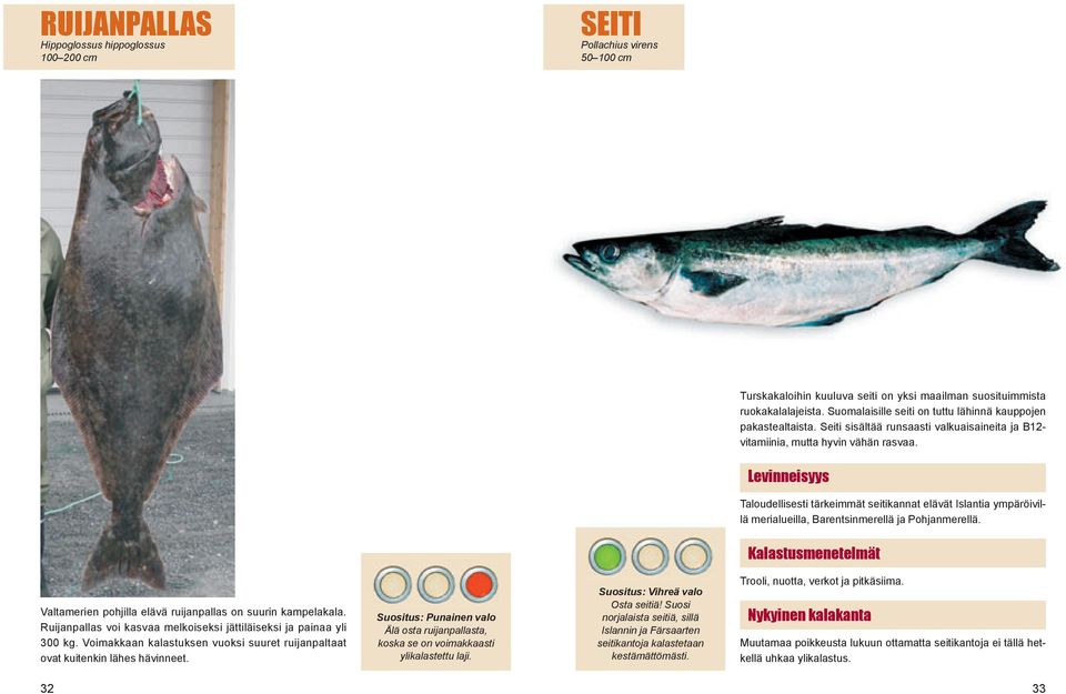 Taloudellisesti tärkeimmät seitikannat elävät Islantia ympäröivillä merialueilla, Barentsinmerellä ja Pohjanmerellä. Valtamerien pohjilla elävä ruijanpallas on suurin kampelakala.