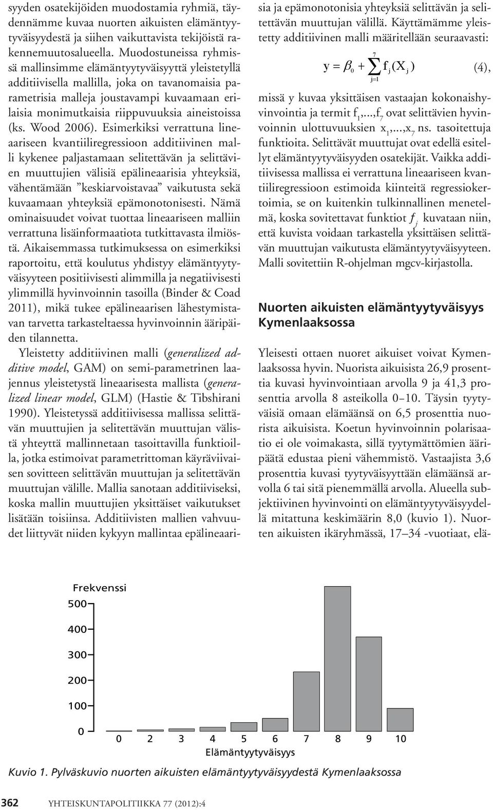 aineistoissa (ks. Wood 6).