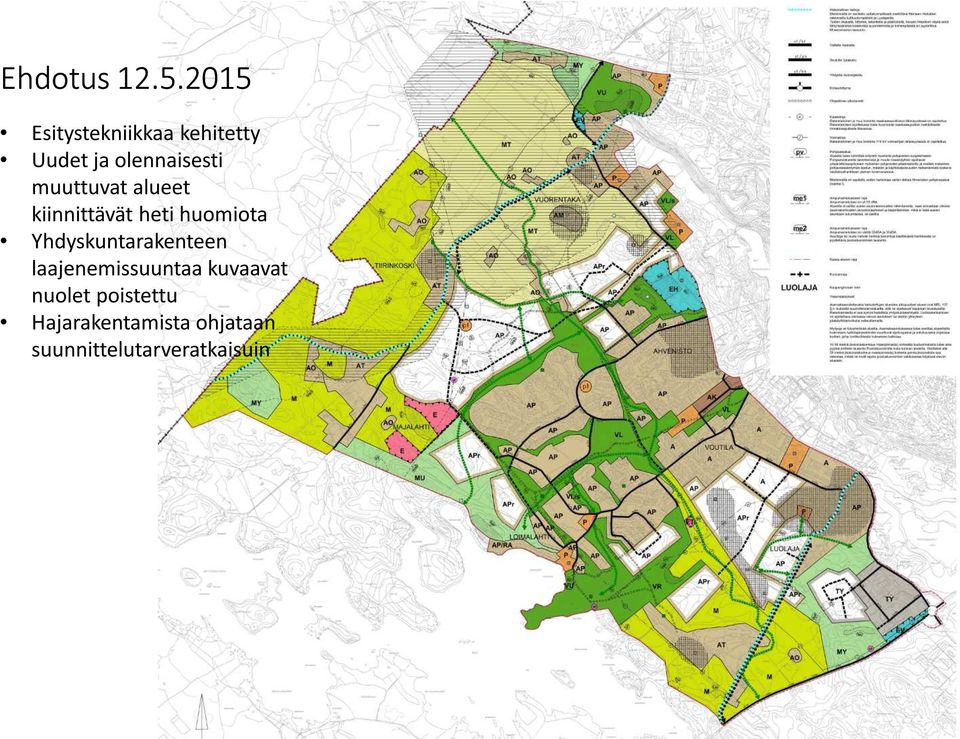 muuttuvat alueet kiinnittävät heti huomiota