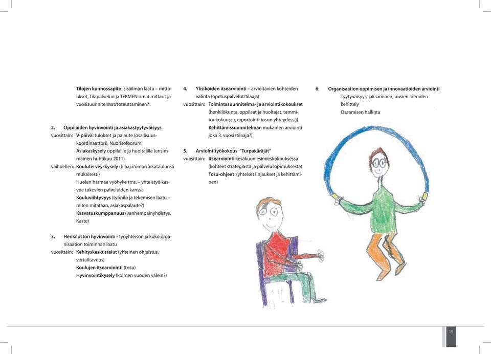 vaihdellen: Kouluterveyskysely (tilaaja/oman aikataulunsa mukaisesti) Huolen harmaa vyöhyke tms.