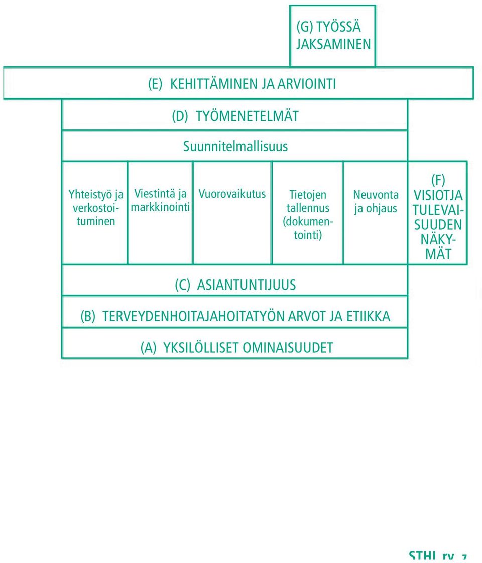 Vuorovaikutus Tietojen tallennus (dokumentointi) Neuvonta ja ohjaus (F) VISIOTJA