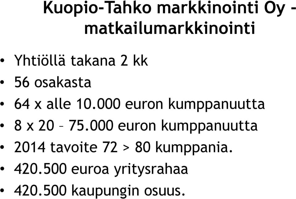 000 euron kumppanuutta 8 x 20 75.