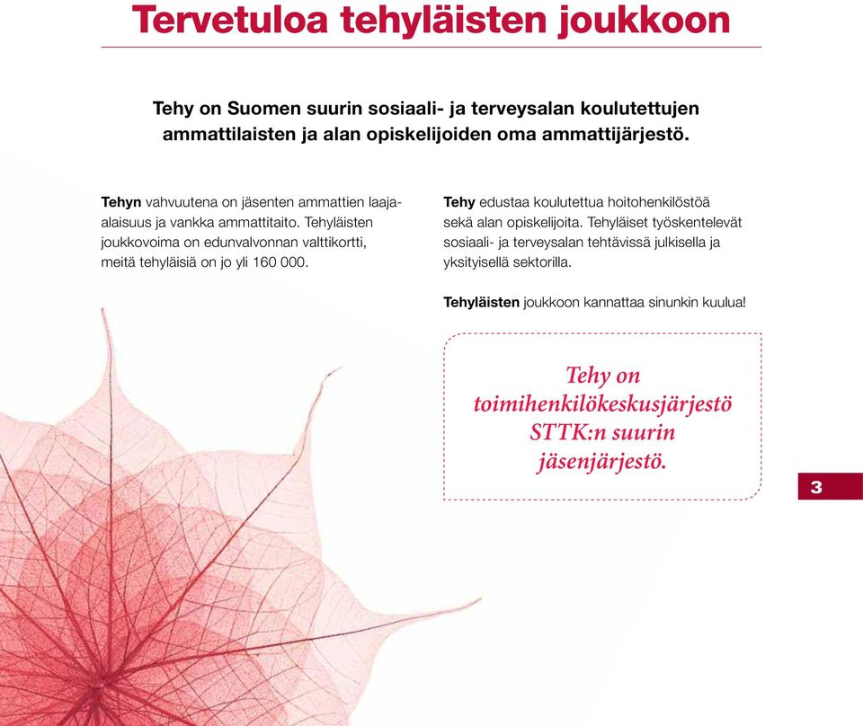 Tehyläisten joukkovoima on edunvalvonnan valttikortti, meitä tehyläisiä on jo yli 160 000.