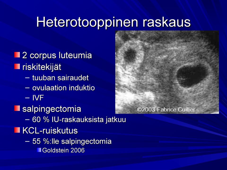 induktio IVF salpingectomia 60 %