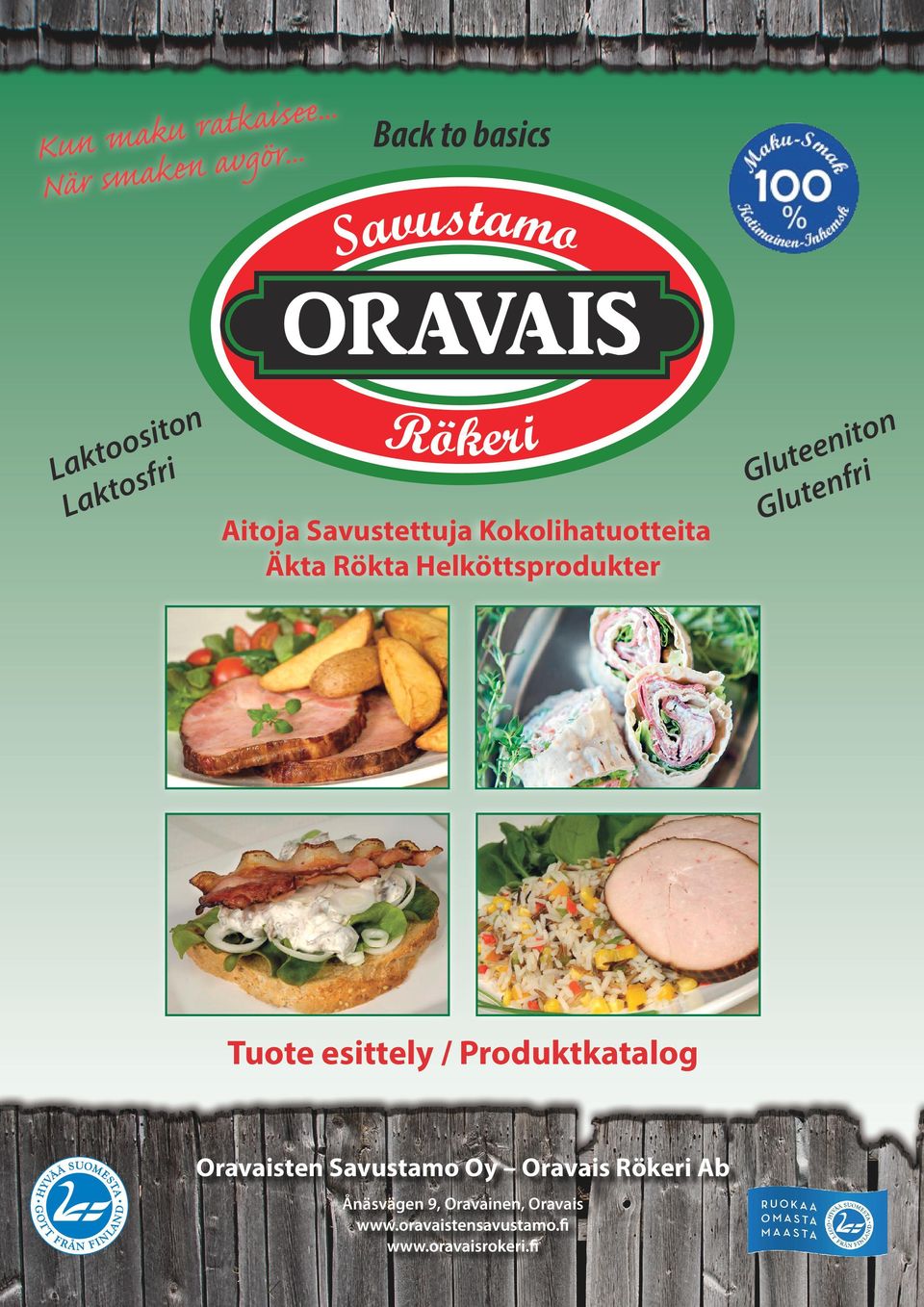 Tuote esittely / Produktkatalog Oravaisten Savustamo Oy