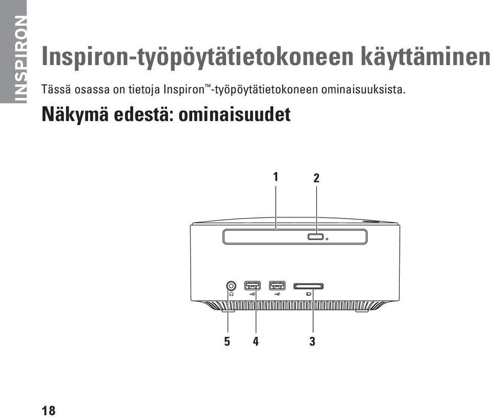 Inspiron -työpöytätietokoneen