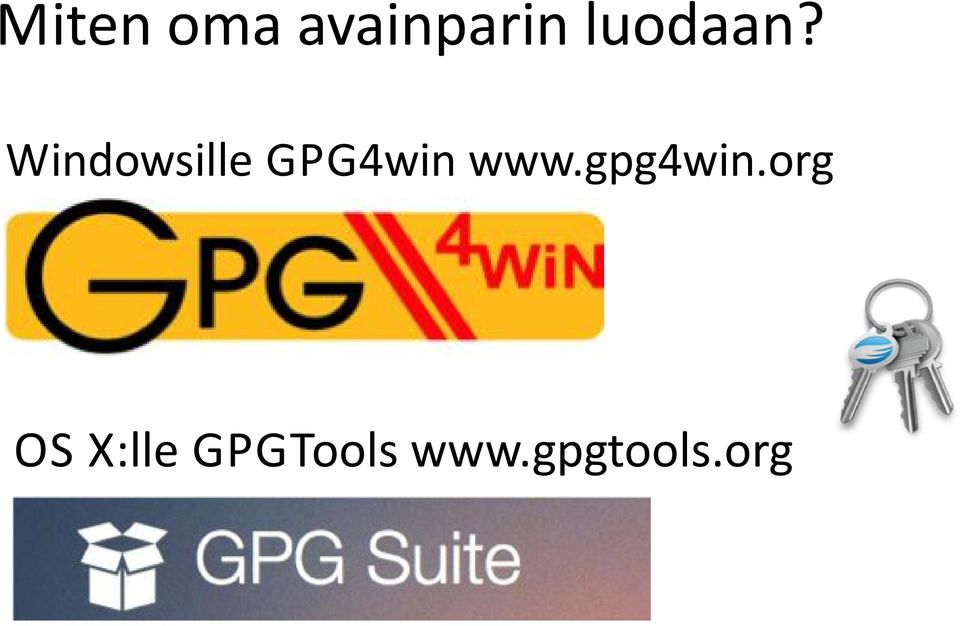 Windowsille GPG4win www.